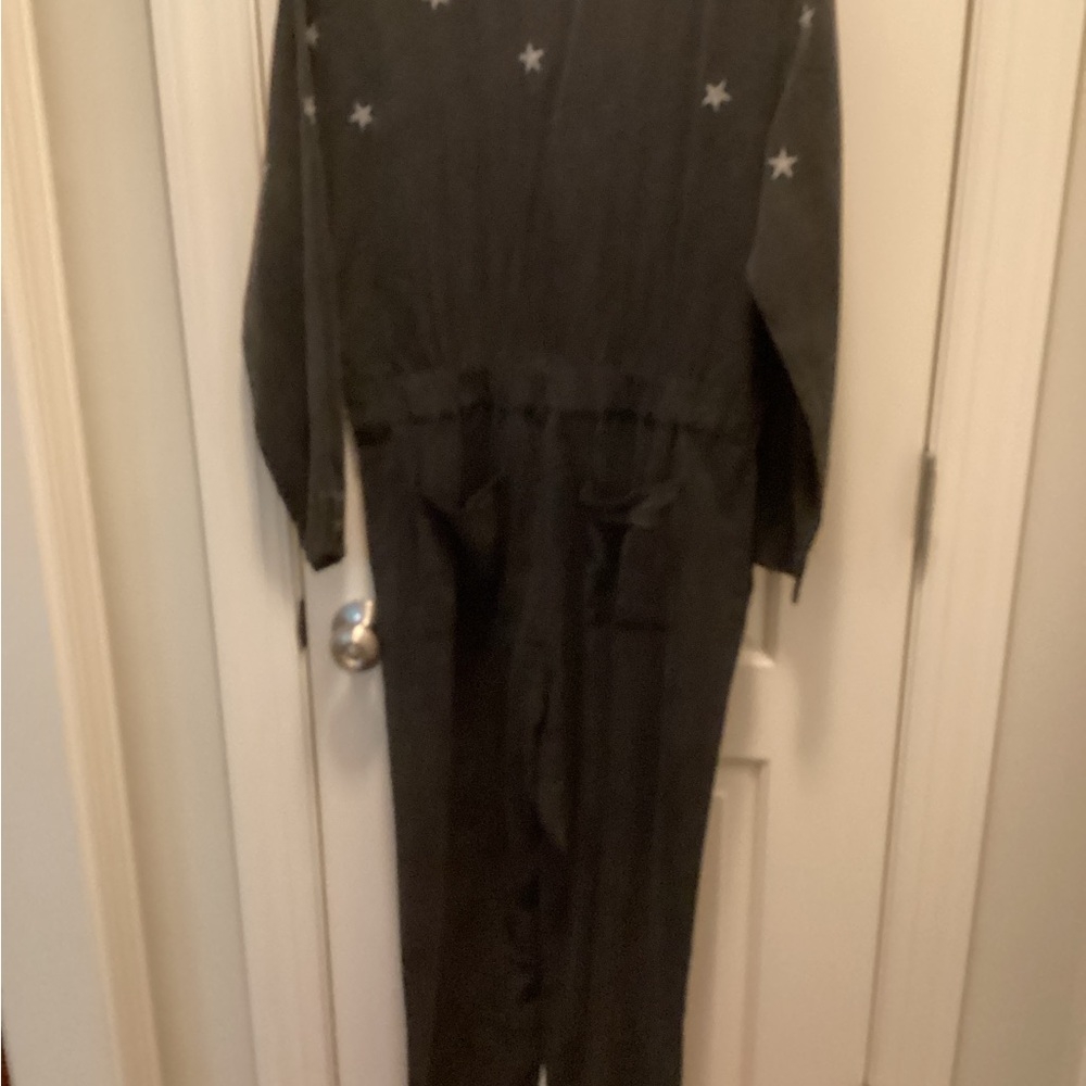 Vintage Havana dark grey jumpsuit with Unique Stitching